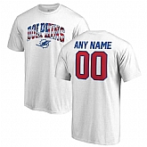 Men's Customized Miami Dolphins NFL Pro Line by Fanatics Branded Any Name & Number Banner Wave T-Shirt White,baseball caps,new era cap wholesale,wholesale hats